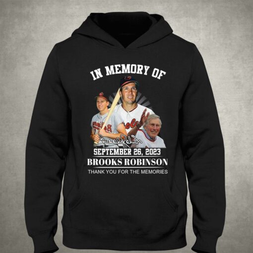 In Memory Of September 26 2023 Limited Edition 2023 Brooks Robinson T-shirt