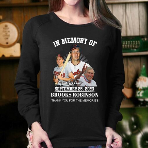 In Memory Of September 26 2023 Limited Edition 2023 Brooks Robinson T-shirt