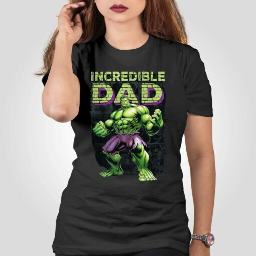 Incredible Dad Marvel The Incredible Hulk Fathers Day T-shirt