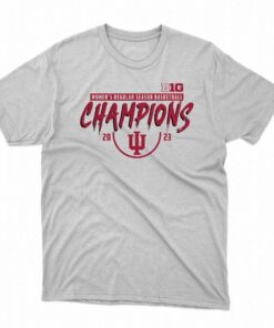 Indiana Hoosiers Fanatics Branded 2023 Big Ten Women’s Basketball Regular Season Champions T-shirt Indiana Hoosiers Fanatics Branded 2023 Big Ten Women’s Basketball Regular Season Champions T-shirt