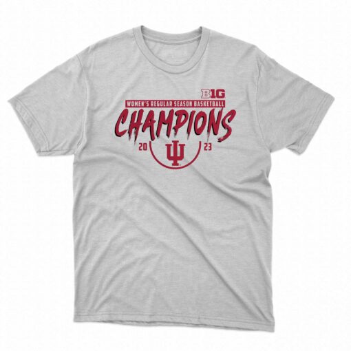 Indiana Hoosiers Fanatics Branded 2023 Big Ten Women’s Basketball Regular Season Champions T-shirt