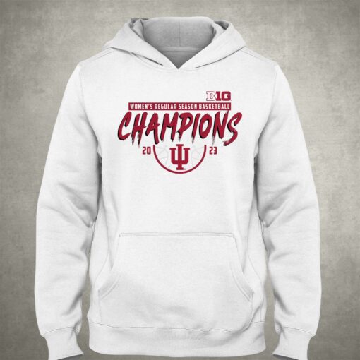 Indiana Hoosiers Fanatics Branded 2023 Big Ten Women’s Basketball Regular Season Champions T-shirt