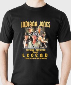 Indiana Jones The Man The Myth The Legend Thank You For The Memories Signatures Shirt Indiana Jones The Man The Myth The Legend Thank You For The Memories Signatures Shirt