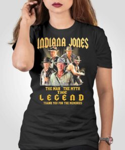 Indiana Jones The Man The Myth The Legend Thank You For The Memories Signatures Shirt