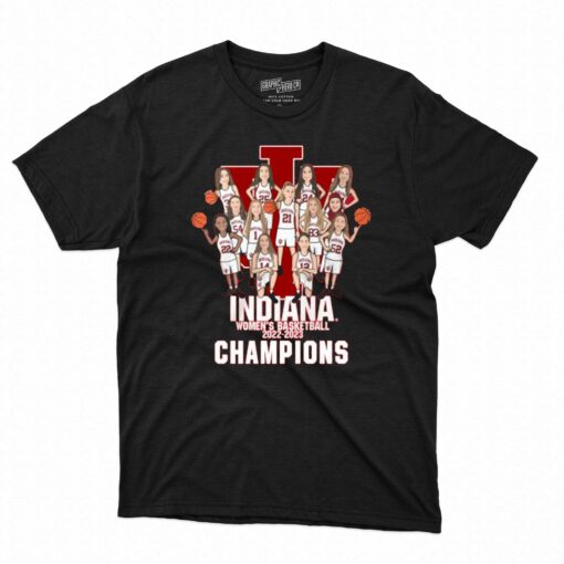 Indiana Womens Basketball 2022-2023 Big Ten Champions Caricature Shirt