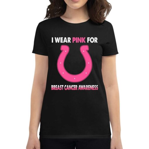 Indianapolis Colts I Wear Pink For Breast Cancer Awareness Shirt