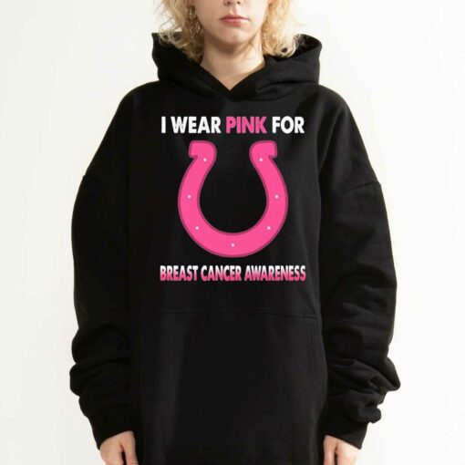 Indianapolis Colts I Wear Pink For Breast Cancer Awareness Shirt