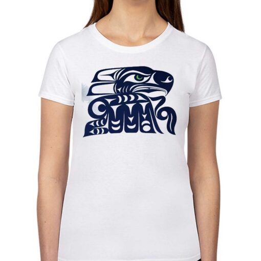 Indigenous Peoples’ Day Muckleshoot Indian Tribe Coast Salish Inspired Seahawks Logo Shirt