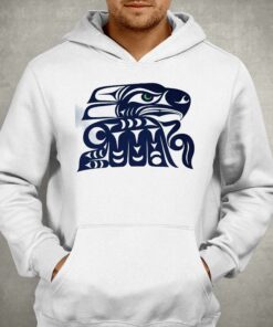 Indigenous Peoples Day Muckleshoot Indian Tribe Coast Salish Inspired Seahawks Logo Shirt 3