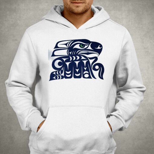 Indigenous Peoples’ Day Muckleshoot Indian Tribe Coast Salish Inspired Seahawks Logo Shirt