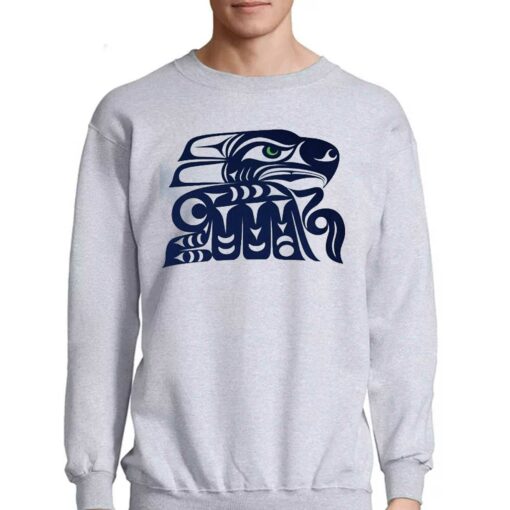 Indigenous Peoples’ Day Muckleshoot Indian Tribe Coast Salish Inspired Seahawks Logo Shirt