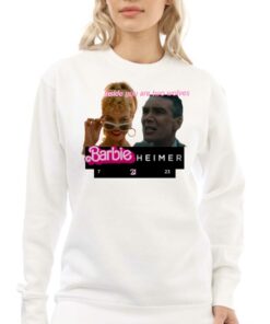 Inside You Are Two Wolves Barbieheimer T shirt 4