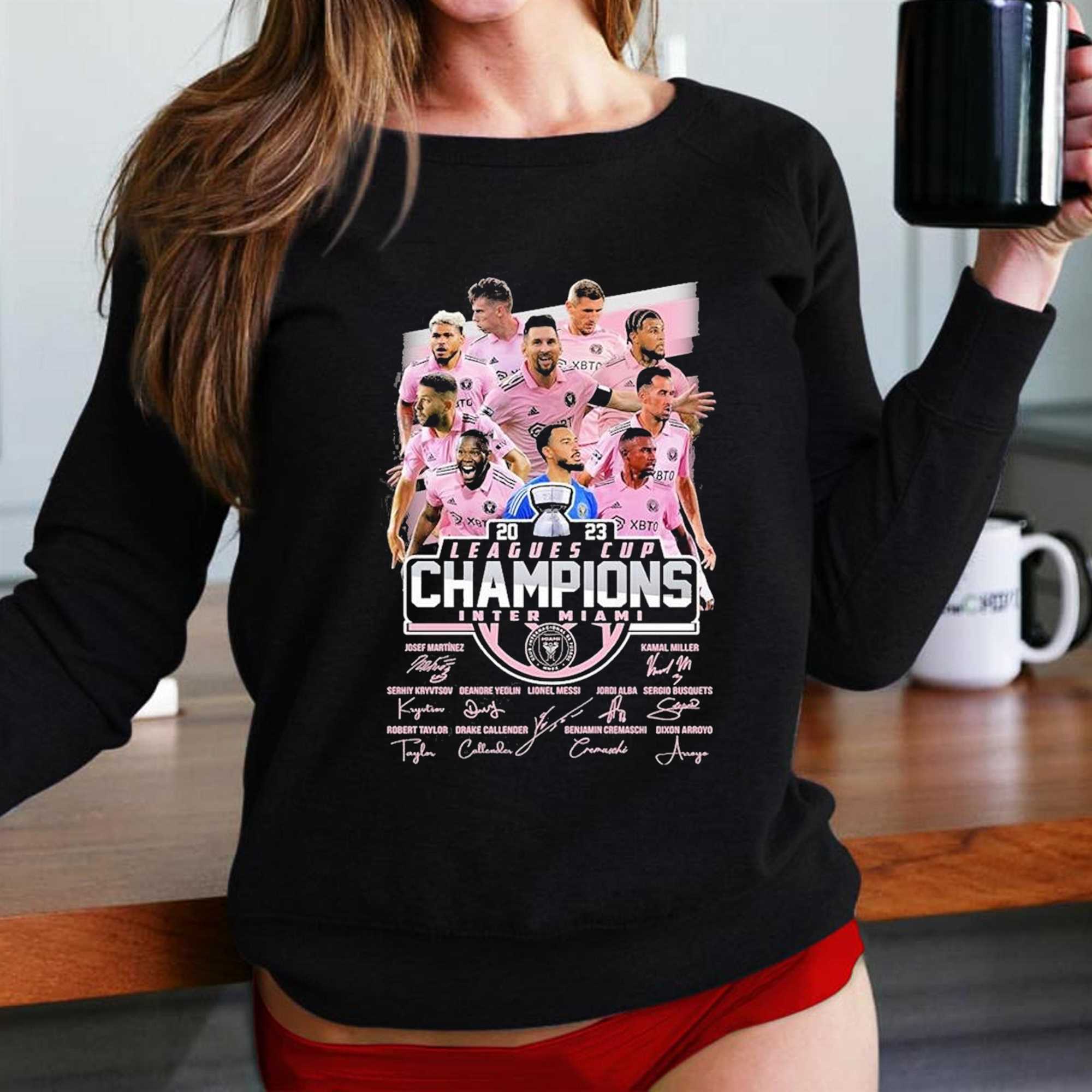 Inter Miami Cf Team 2023 Leagues Cup Champions Shirt Inter Miami Cf Team 2023 Leagues Cup Champions Shirt