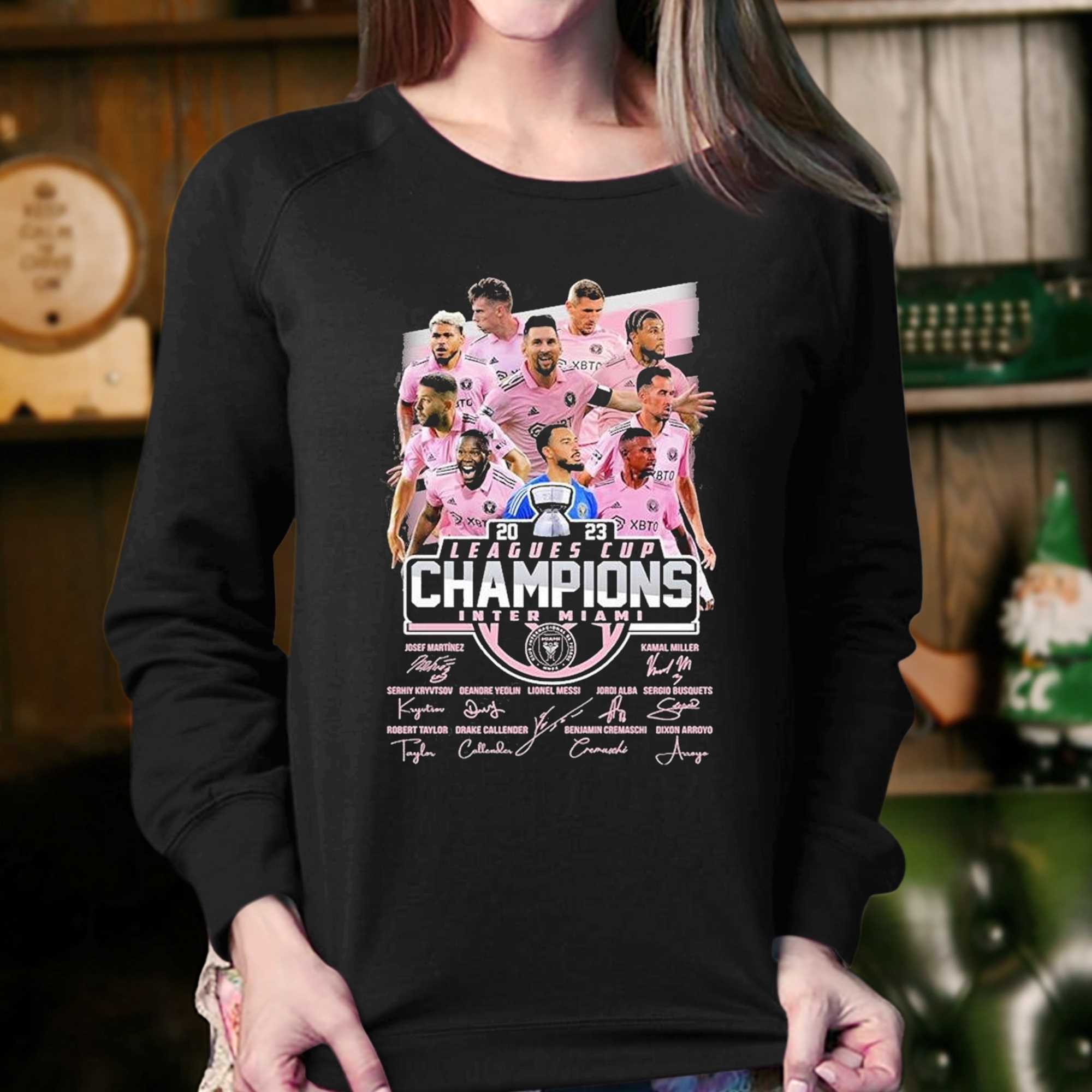 Inter Miami Cf Team 2023 Leagues Cup Champions Shirt Inter Miami Cf Team 2023 Leagues Cup Champions Shirt