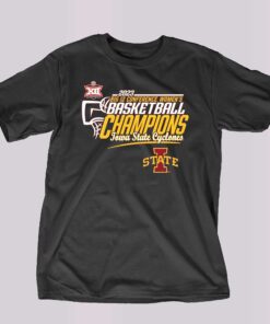 Iowa State Cyclones 2023 Big 12 Women’s Basketball Conference Tournament Champions Locker Room T-shirt Iowa State Cyclones 2023 Big 12 Women’s Basketball Conference Tournament Champions Locker Room T-shirt
