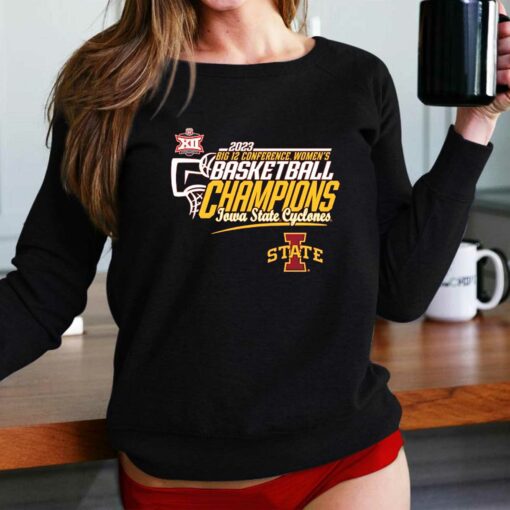 Iowa State Cyclones 2023 Big 12 Women’s Basketball Conference Tournament Champions Locker Room T-shirt