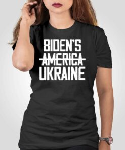 Irish Peach Designs Merch Biden’s America Ukraine T-shirt