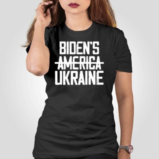 Irish Peach Designs Merch Biden’s America Ukraine T-shirt