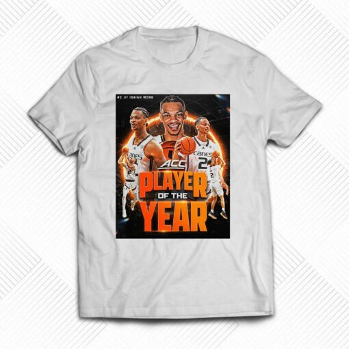 Isaiah Wong Acc Player Of The Year Shirt