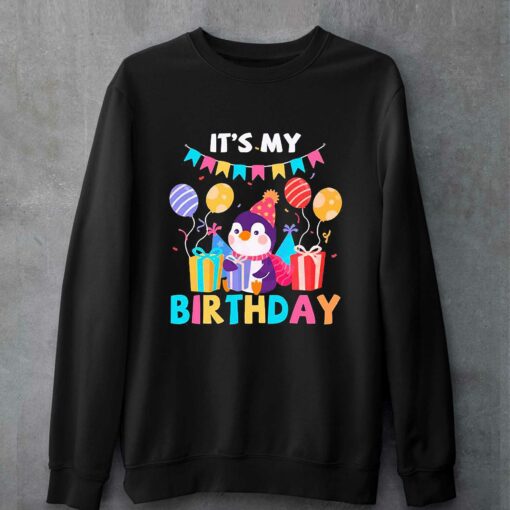 Its My Birthday Shirt Birthday Party Birthday Penguin Shirt