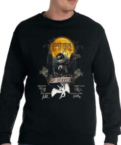 Jack Skellington Collab Led Zeppelin Signature Halloween T-shirt 3 Jack Skellington Collab Led Zeppelin Signature Halloween T shirt 4