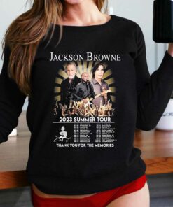 Jackson Browne 2023 Summer Tour Thank You For The Memories Signatures Shirt