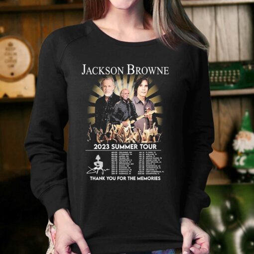 Jackson Browne 2023 Summer Tour Thank You For The Memories Signatures Shirt