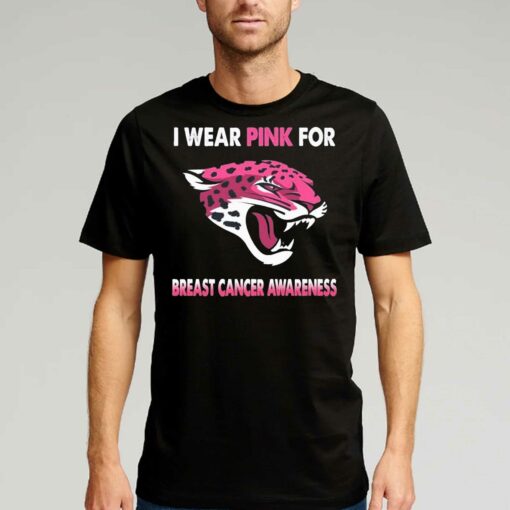 Jacksonville Jaguars I Wear Pink For Breast Cancer Awareness Shirt