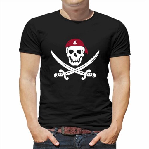 Jake Dickert Wsu Golf Pirate Skull Shirt