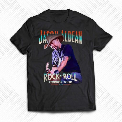 Jason Aldean Rock N’ Roll Cowboy Tour 2022 T Shirt