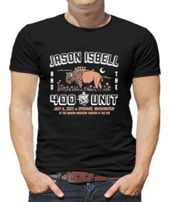 Jason Isbell And The 400 Unit July 6 2023 Martin Woldson Theater At The Fox Spokane Wa T-shirt