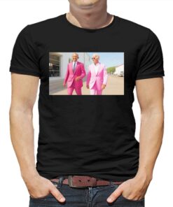 Joe Biden X Barack Obama In Pink Suited T-shirt