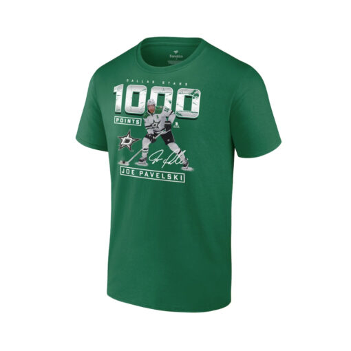 Joe Pavelski Dallas Stars Fanatics Branded 1000 Career Points T-shirt