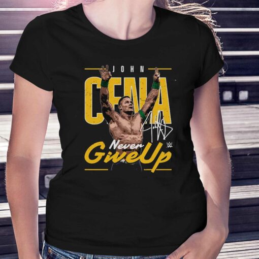 John Cena 500 Level Never Give Up T-shirt