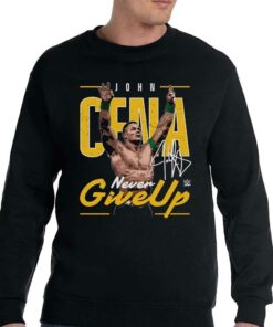 John Cena 500 Level Never Give Up T-shirt 3 John Cena 500 Level Never Give Up T shirt 4