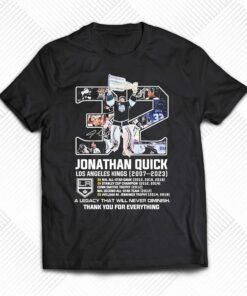 Jonathan Quick Los Angeles Kings 2007-2023 Thank You For The Memories Signatures Shirt Jonathan Quick Los Angeles Kings 2007-2023 Thank You For The Memories Signatures Shirt