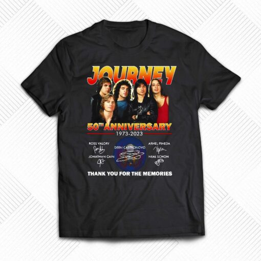 Journey Freedom Essential 50th Anniversary 1973–2023 Thank You For The Memories T-shirt