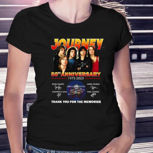 Journey Freedom Essential 50th Anniversary 1973–2023 Thank You For The Memories T-shirt