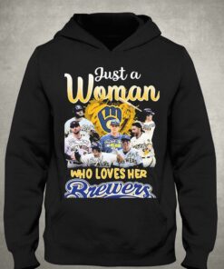 Just A Woman Who Loves Milwaukee Brewers 2023 Signatures Shirt 2 Just A Woman Who Loves Milwaukee Brewers 2023 Signatures Shirt 3