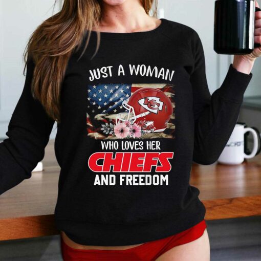 Just A Women Who Loves Her Chiefs And Freedom Unisex T-shirt