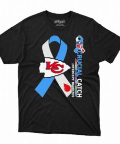 Kansas City Chiefs Crucial Catch Intercept Diabetes 2023 T-shirt