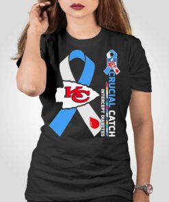 Kansas City Chiefs Crucial Catch Intercept Diabetes 2023 T-shirt