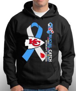 Kansas City Chiefs Crucial Catch Intercept Diabetes 2023 T shirt 3