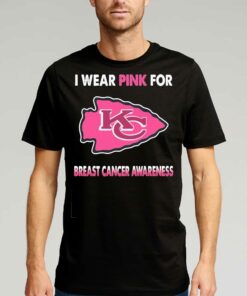 Kansas City Chiefs I Wear Pink For Breast Cancer Awareness Shirt 1