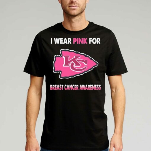 Kansas City Chiefs I Wear Pink For Breast Cancer Awareness Shirt