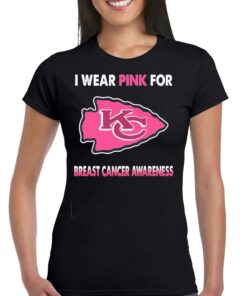 Kansas City Chiefs I Wear Pink For Breast Cancer Awareness Shirt 2