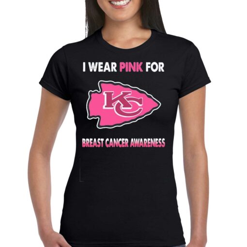 Kansas City Chiefs I Wear Pink For Breast Cancer Awareness Shirt