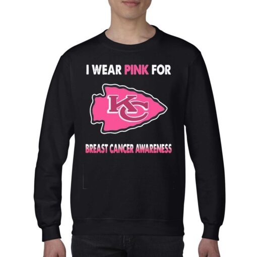 Kansas City Chiefs I Wear Pink For Breast Cancer Awareness Shirt