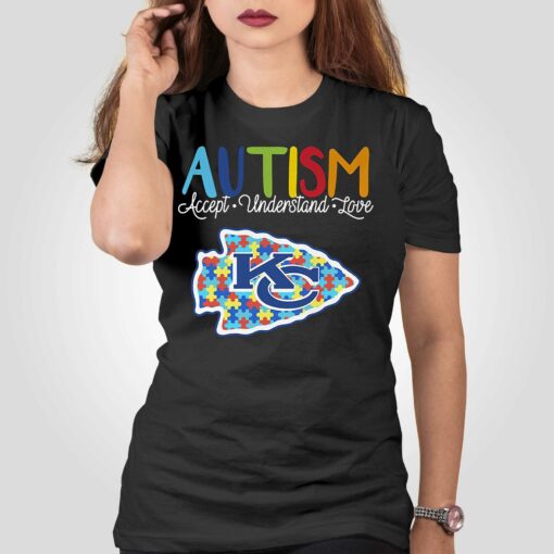 Kansas City Chiefs Nfl Autism Awareness Accept Understand Love Shirt