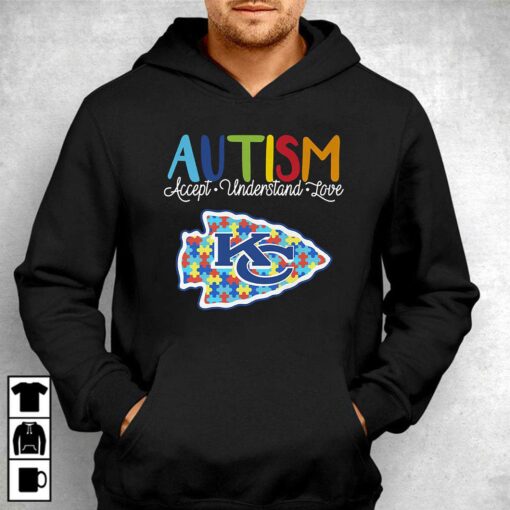 Kansas City Chiefs Nfl Autism Awareness Accept Understand Love Shirt